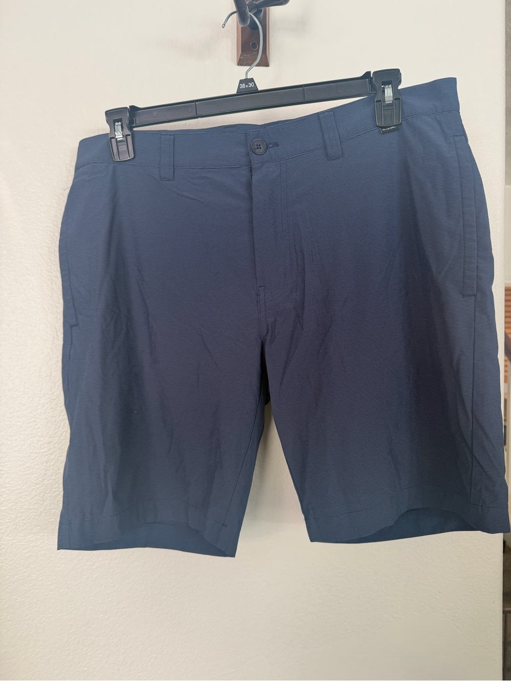Travis Mathew Navy Flat-Front Performance Shorts